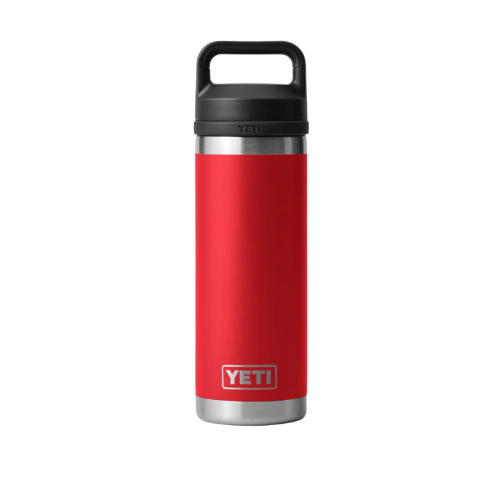 YETI Rambler® Water Bottle 18oz con Chug Cap - Rescue Red (Rojo)