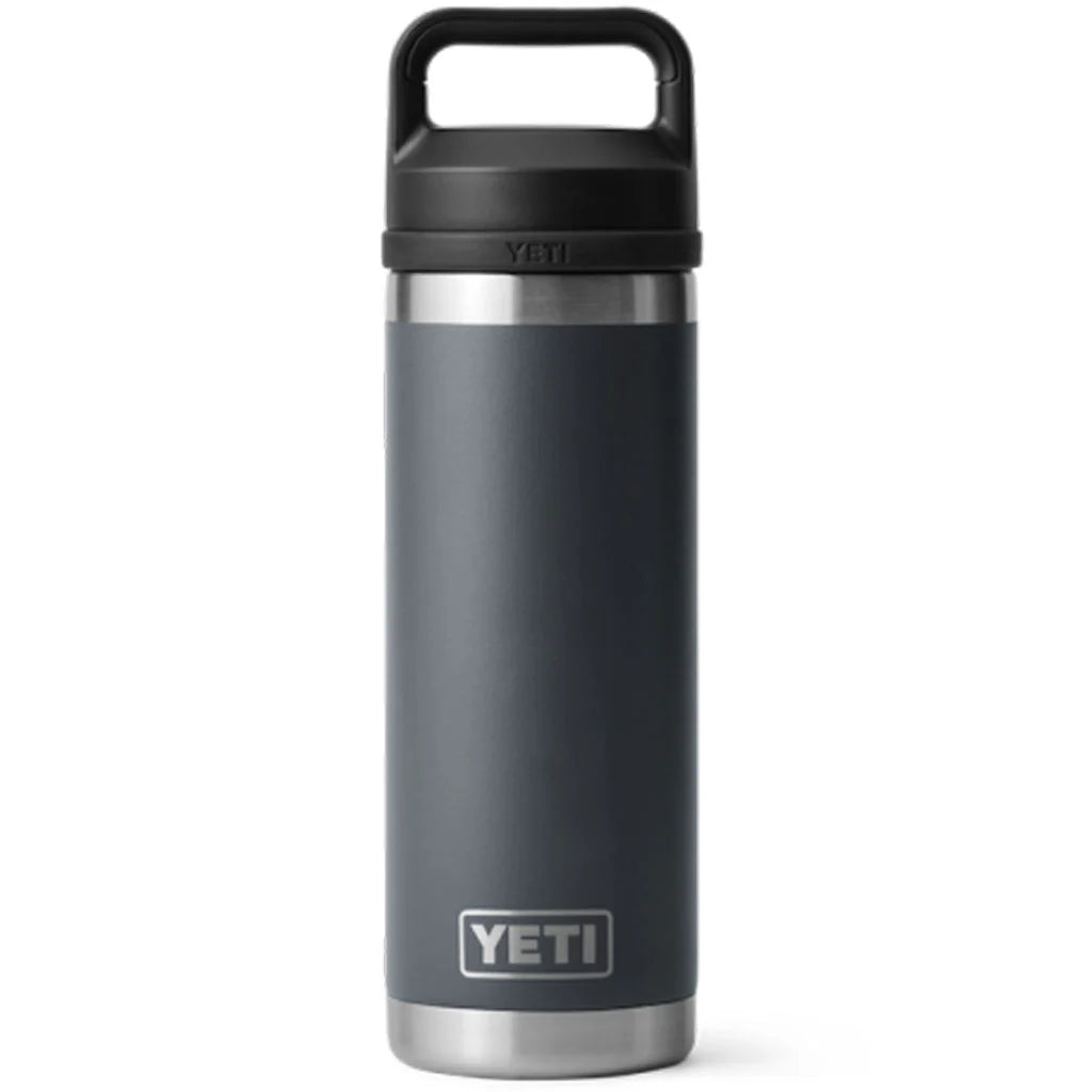YETI Rambler® Water Bottle 18oz  con Chug Cap - Charcoal (Gris)