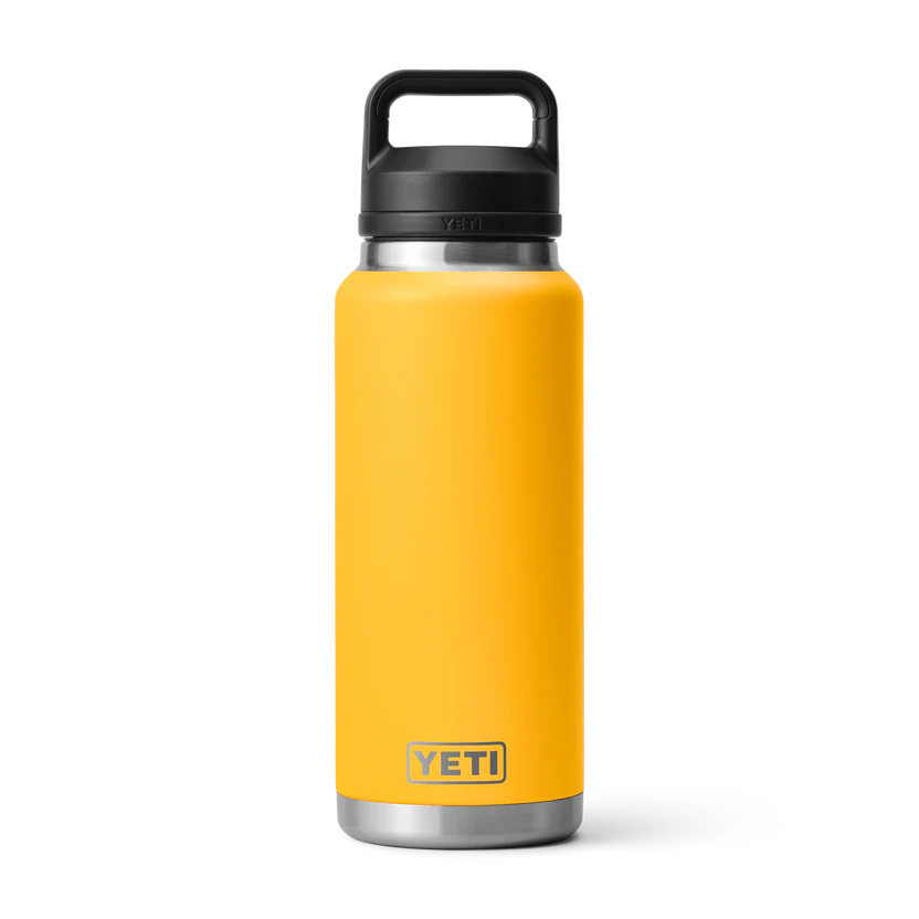 YETI Rambler® Water Bottle 36oz con Chug Cap - Alpine Yellow (Mango)