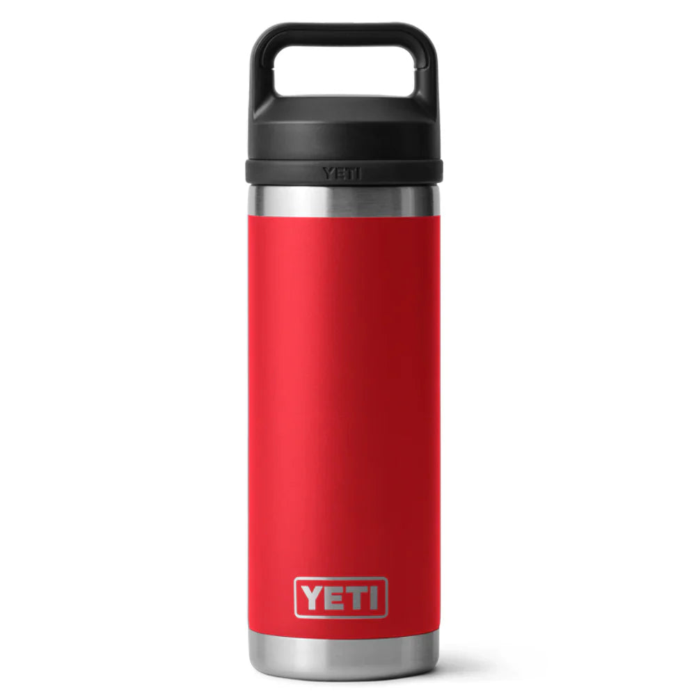 YETI Rambler® Water Bottle 18oz  con Chug Cap - Rescue Red (Rojo)